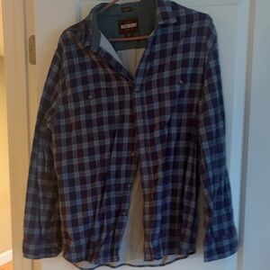 Alesbury Blue Plaid Casual Button-Down Shirt
